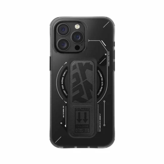 Cover Iphone 16 Pro Helio Magsafe Case With Grip Skin Arma - Black